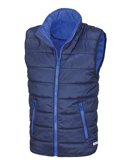 Result Core Youth Soft Padded Bodywarmer Navy/Royal XL (11-12) (RT234Y)