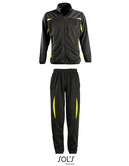 SOL´S Kids´ Club Tracksuit Camp Nou Black/Lemon 6 Jahre (116) (LT90301)