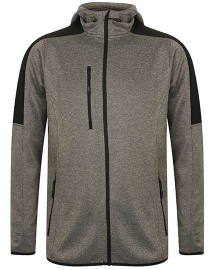 Finden+Hales Adults Active Softshell Jacket Dark Grey Marl/Black S (FH622)