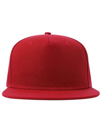 Atlantis Headwear Snap Five-S Red One Size (AT530)