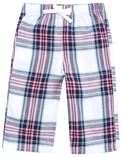 Larkwood Baby Tartan Trousers White-Pink Check 24/36 Monate (LW083)