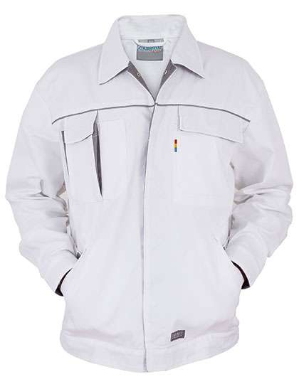 Carson Contrast Contrast Work Jacket White/Grey 58 (CR700)