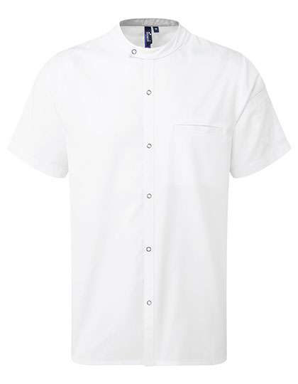 Premier Workwear Chef´s Recycled Short Sleeve Shirt White XL (PW904)