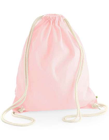 Westford Mill EarthAware® Organic Gymsac Pastel Pink 37 x 47 cm (WM810)