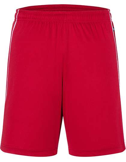 James&Nicholson Basic Team Shorts Red/White M (JN387)