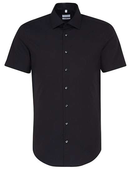 Seidensticker Men´s Shirt Slim Fit Short Sleeve Black 38 (SN666261)