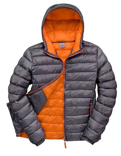 Result Men´s Snow Bird Hooded Jacket Grey/Orange L (RT194M)