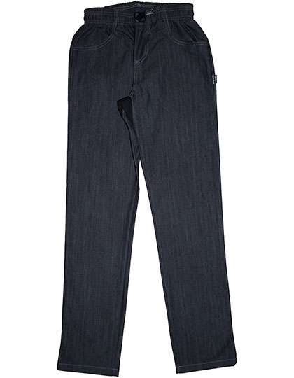 Le Chef Prep Prep Trouser Black Cross Dyed Denim L (LF022)