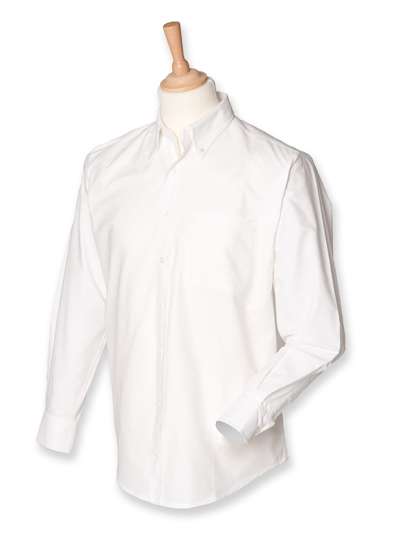 Henbury Men´s Classic Long Sleeved Oxford Shirt White 4XL (54) (W510)