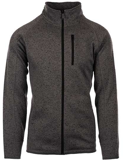 Burnside Men´s Full Zip Sweater Knit Jacket Steel XL (BU3901)