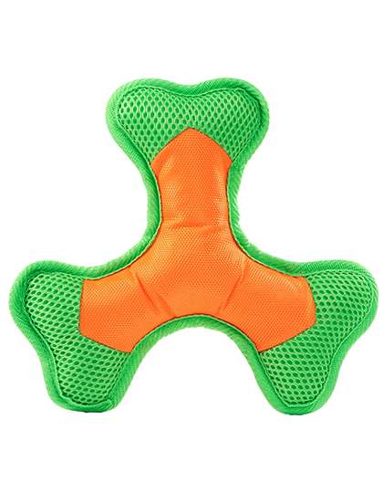 Mbw MiniFeet® Hundespielzeug Flying Triple Orange/Green S (MBW170051)