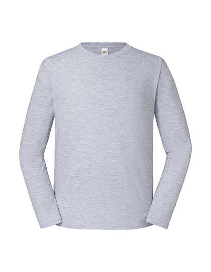 Fruit of the Loom Iconic 195 Long Sleeve T Heather Grey XL (F195)