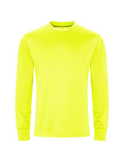 Just Cool Long Sleeve Active T Electric Yellow M (JC023)