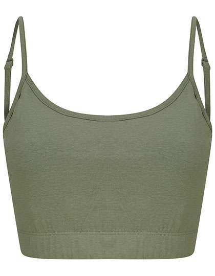 SF Women Women´s Sustainable Fashion Cropped Cami Top Khaki M (SF230)