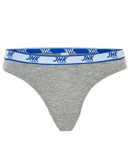 JHK Ladies´ Thong (3 Pack) Grey Melange XS (JHK903)