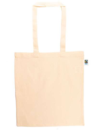 Printwear Fairtrade Cotton Bag Long Handles Natural ca. 38 x 42 cm (XT600N)