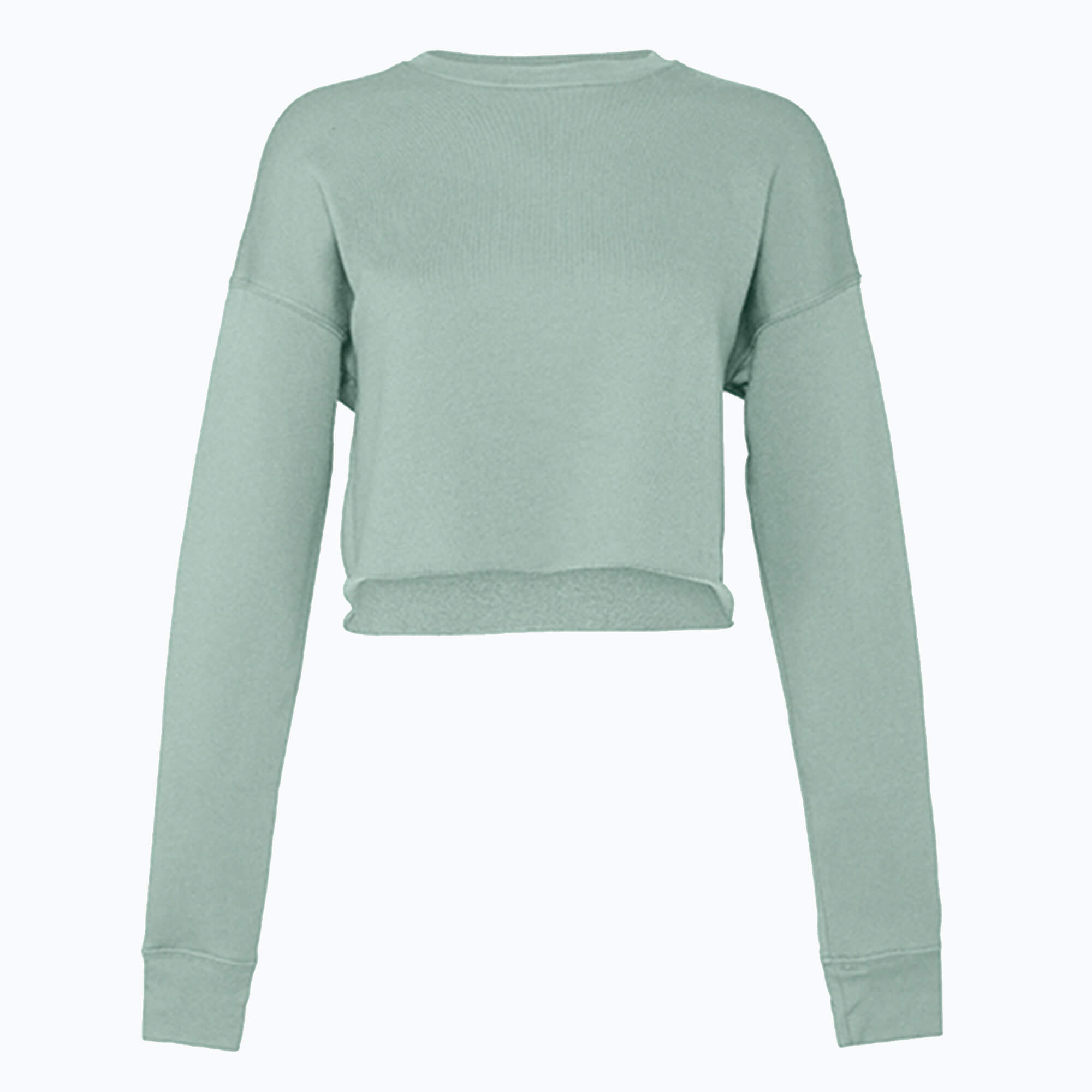 Bella Women´s Cropped Crew Fleece Dusty Blue M (BL7503)