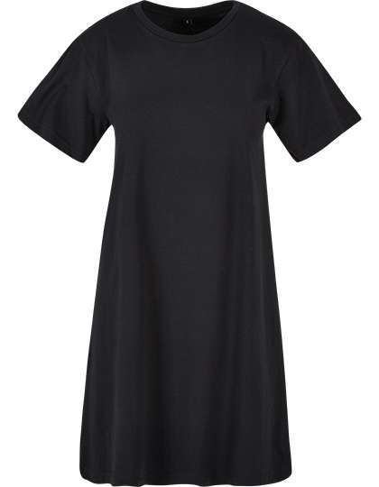 Build Your Brand Ladies Tee Dress Black 4XL (BY214)