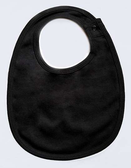 Babybugz Single Layer Bib Black One Size (BZ59)