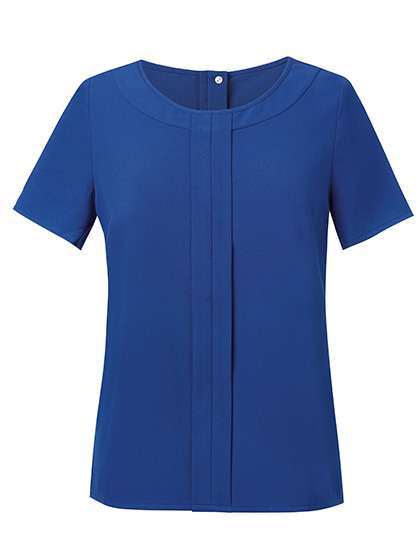 Brook Taverner Women´s Verona Short Sleeve Blouse Royal Blue 18 (46) (BR803)