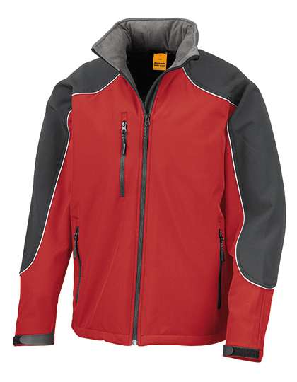 Result WORK-GUARD Hooded Soft Shell Jacket Red/Black M (RT118)