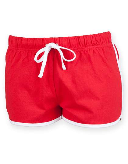 SF Women Women´s Retro Shorts Red/White S (SF69)