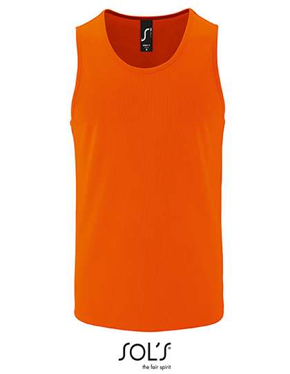 SOL´S Men´s Sports Tank Top Sporty Neon Orange 3XL (L02073)